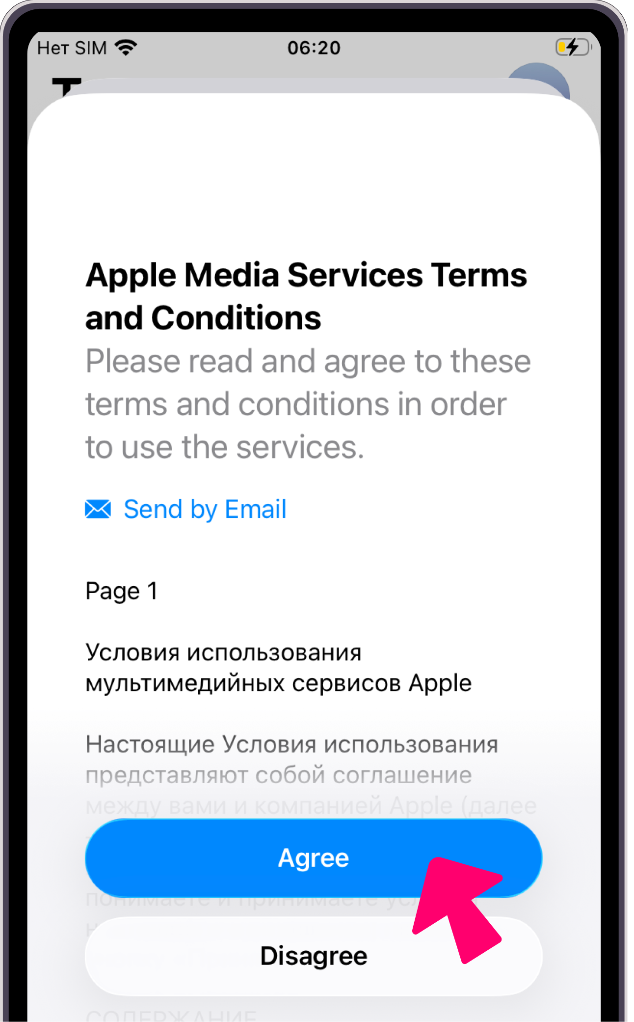 Terms and Conditions — Accept